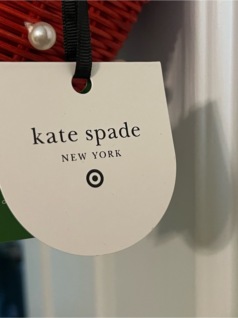 NWT Kate Spade x Target woven strawberry bag. - Picture 3 of 7